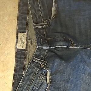 Aeropostal's Woman Ashley Ultra Skinny Dark Blue Denim Jeans